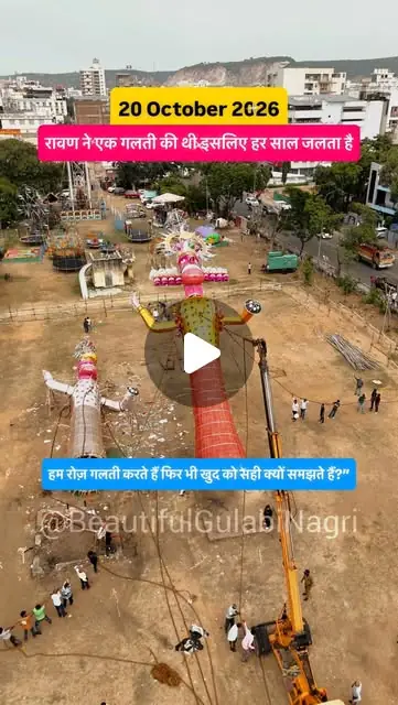 North India is racing to build the tallest Ravan for Dussehra 🔥